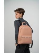 Sac à dos en cuir Libre beige - 25x40x13 cm