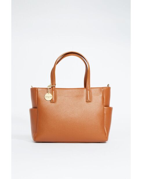 Sac à main en cuir Maeve camel - 20x32x11 cm