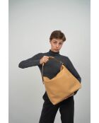 Sac Porte épaule en cuir Orient orange clair - 38,5x34x13 cm
