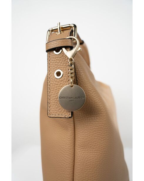 Sac Porte épaule en cuir Orient orange clair - 38,5x34x13 cm