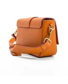 Sac à bandoulière en cuir Aria camel - 25x16x7 cm
