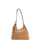Sac porte épaule en cuir Sierra orange clair - 37x22x14 cm