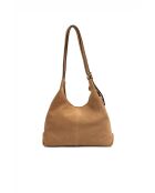 Sac porte épaule en cuir Sierra orange clair - 37x22x14 cm