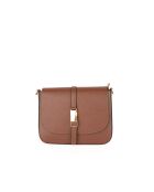 Bolso de hombro Chloe de piel marrón - 24,5x19 x8 cm