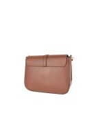 Bolso de hombro Chloe de piel marrón - 24,5x19 x8 cm
