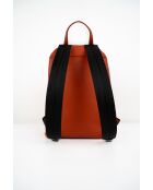 Sac à dos en cuir Libre orange - 25x40x13 cm