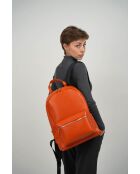 Sac à dos en cuir Libre orange - 25x40x13 cm