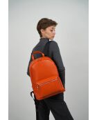 Sac à dos en cuir Libre orange - 25x40x13 cm