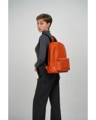Sac à dos en cuir Libre orange - 25x40x13 cm