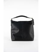Orient Schultertasche aus schwarzem Leder - 38,5 x 34 x 13 cm