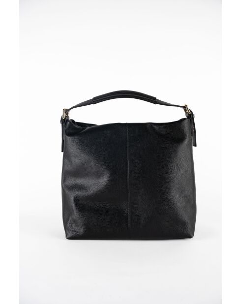 Orient Schultertasche aus schwarzem Leder - 38,5 x 34 x 13 cm