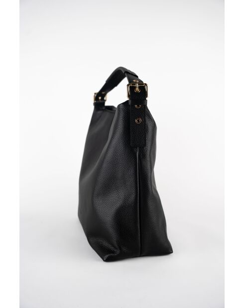 Orient Schultertasche aus schwarzem Leder - 38,5 x 34 x 13 cm