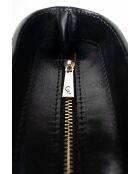 Sac à main en cuir Aurora noir - 39x27x13 cm