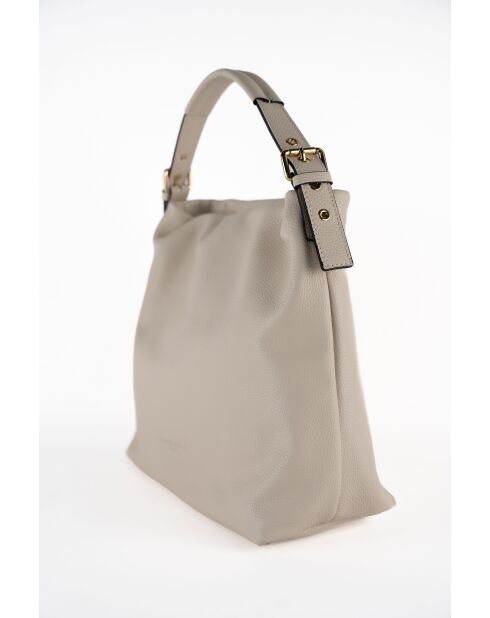 Sac à main en cuir Orient blanc cassé - 38,5x34x13 cm