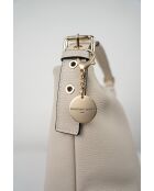 Sac à main en cuir Orient blanc cassé - 38,5x34x13 cm