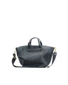 Sac à main en cuir Capri noir - 42x24x14,5 cm