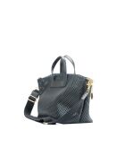 Sac à main en cuir Capri noir - 42x24x14,5 cm