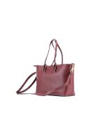 Sac cabas en cuir Serinity bordeaux - 40x22x11,5 cm