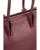 Sac cabas en cuir Serinity bordeaux - 40x22x11,5 cm