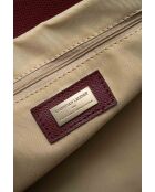 Sac cabas en cuir Serinity bordeaux - 40x22x11,5 cm