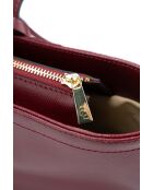 Sac cabas en cuir Serinity bordeaux - 40x22x11,5 cm