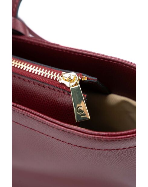 Sac cabas en cuir Serinity bordeaux - 40x22x11,5 cm