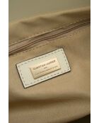 Sac cabas en cuir Serinity blanc cassé - 40x22x11,5 cm