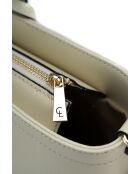 Sac cabas en cuir Serinity blanc cassé - 40x22x11,5 cm