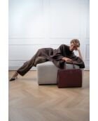 Sac à main en cuir Nya bordeaux - 42x32x14 cm