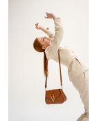 Leorad Schultertasche aus Kamelleder - 20x15x6 cm