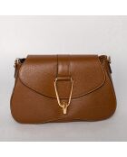 Leorad Schultertasche aus Kamelleder - 20x15x6 cm