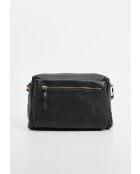 Bandolera Layla de piel negra - 30x18x11,5 cm