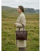 Sac à main en cuir Aurora marron - 39x27x13 cm