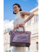 Sac à main en cuir Aurora marron - 39x27x13 cm