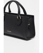 Sac à main en cuir Alexine noir - 29,5x14,5x7 cm