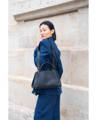 Sac à main en cuir Horizon noir - 26x21x10 cm
