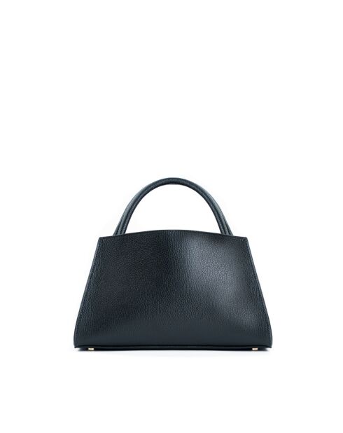 Sac à main en cuir Horizon noir - 26x21x10 cm