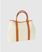 Diana Tragetasche aus Canvas-Leder, 45 x 38,5 x 16 cm, kamelfarben