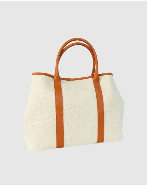 Diana Tragetasche aus Canvas-Leder, 45 x 38,5 x 16 cm, kamelfarben