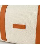 Diana Tragetasche aus Canvas-Leder, 45 x 38,5 x 16 cm, kamelfarben