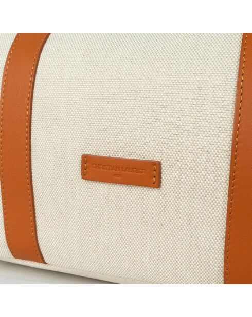 Diana Tragetasche aus Canvas-Leder, 45 x 38,5 x 16 cm, kamelfarben