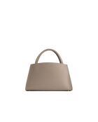 Sac à main en cuir Horizon gris clair - 26x21x10 cm
