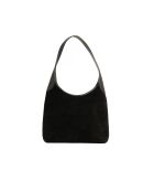 Calma Schultertasche aus schwarzem Leder - 26x31x5 cm