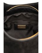Calma Schultertasche aus schwarzem Leder - 26x31x5 cm