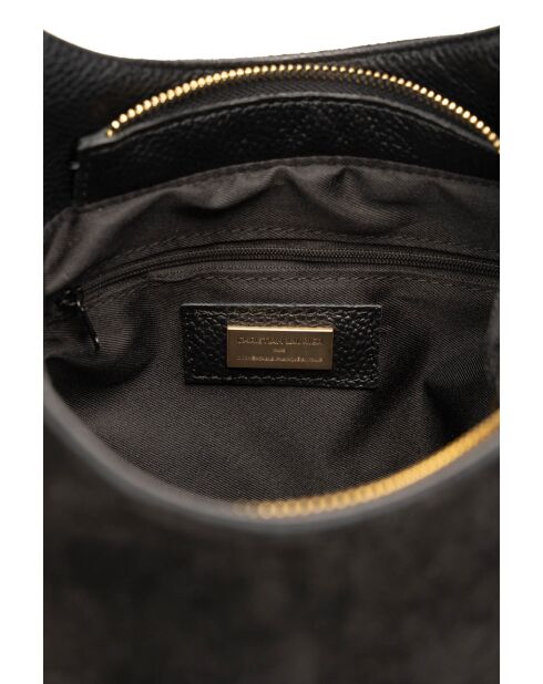 Calma Schultertasche aus schwarzem Leder - 26x31x5 cm