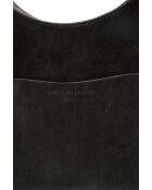 Calma Schultertasche aus schwarzem Leder - 26x31x5 cm