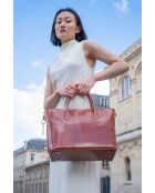 Sac à main en cuir Aurora camel - 39x27x13 cm