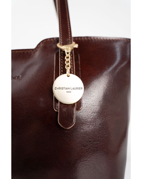 Eden Braune Tragetasche aus Leder - 38x23x15 cm
