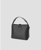 Sac à main en cuir Erya noir - 27x19x13,5 cm