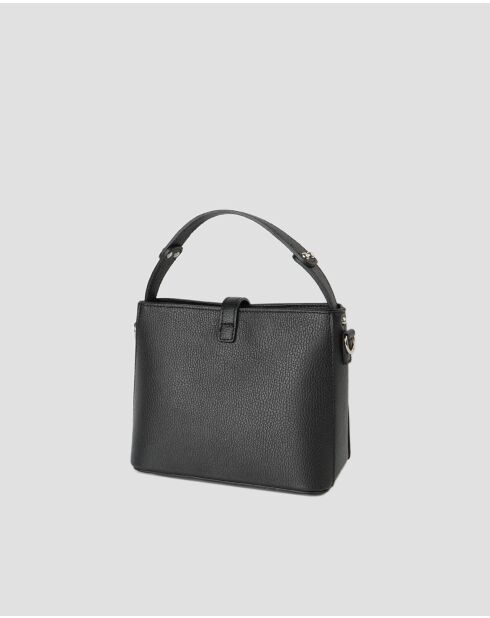 Sac à main en cuir Erya noir - 27x19x13,5 cm